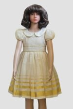 Premium Kerala Handloom Kasavu Frock - Image 4